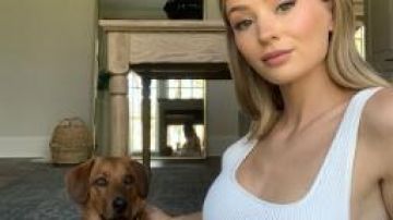 Top de punto blanco usado por Lauren Bushnell en The Bachelor