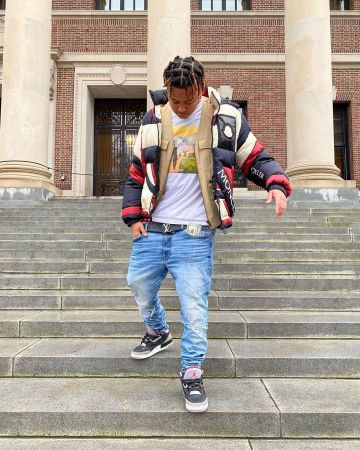 The Moncler jackets x Craig Green scope by YBN Cordae on his account Instagram @ybncordae