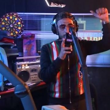 La veste zippée Gucci GG portée par Heuss l'enfoiré sur son compte Instagram @heuss_lenfoire 