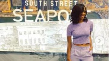 Violette le Pull porté par Rachel Lindsay dans La Bachelorette