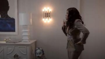 Argent Métallique Pantalon porté par les témoins Lyon (Taraji P. Henson) dans l'Empire Saison 6 Épisode 17