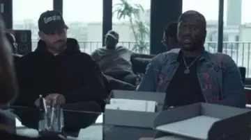 Veste En Jean porté par Mastar (Moussa Mansaly) dans Validé Saison 1 Episode 2