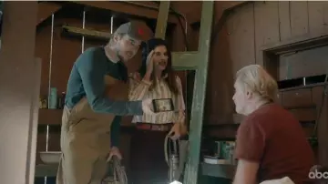 Levi's Ribcage Cord Flare Jeans worn by Rio (Lake Bell) in Bless This Mess Season 2 Episode 18
