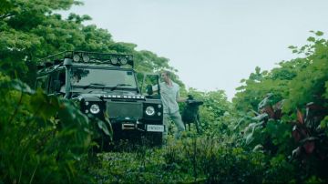 Land Rover 4x4 comme on le voit dans le Fantasme de l'Île