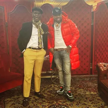 La ceinture Gucci en cuir marron portée par Westside Gunn sur  son compte Instagram @westsidegunn