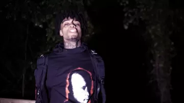 Printed Hoodie worn by Scarlxrd in his NX CTRL. music video
