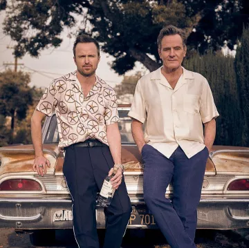 The shirt worn by Bryan Cranston on the account Instagram of @aaronpaul