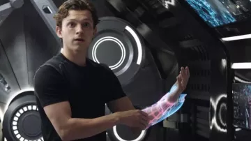 Stealth follows undershirt worn by Peter Parker (Tom Holland) in Spider-Man: Far from Home