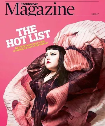The dress signed Innangelo worn by Beth Ditto on the cover of The observer Magazine