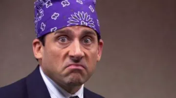 Purple Paisley Bandana worn by Michael Scott (Steve Carell) in The Office (S03E09)
