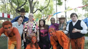 Cow print costume vest worn by Dean Pelton (Jim Rash) in Community (S02E24)