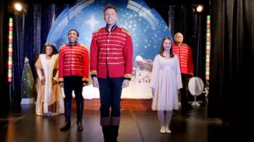 Nutcracker Christmas outfit worn by Jeff Winger (Joel McHale) in Community (S03E10)