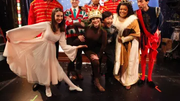 Light pink flowy long sleeve dress worn by Annie Edison (Alison Brie) in Community (S03E10)