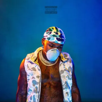 Bape ABC Du-Rag Bleu porté par DaBaby sur son Instagram account @dababy