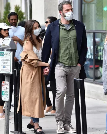 The Row Ava Leather Ballet Flats usado por Ana de Armas Santa Mónica 18 de abril de 2020