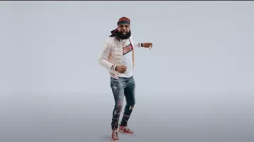 Moncler Padded Bomber Jack­et worn by Sada Baby in Tour music video by Blueface (feat. Asian Doll, Glokk 9, NLE Choppa, Sada Baby & Kiddo Curry)