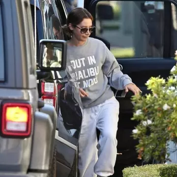 Private Party Out In Mal­ibu At Nobu Sweat­shirt worn by Ashley Tisdale Los Angeles April 17, 2020