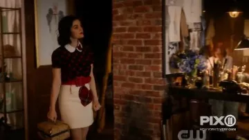Pearl Skirt in White worn by Katy Keene (Lucy Hale) in Katy Keene Season 1 Episode 9