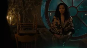 FLocked Velvet Kimono worn by Macy Vaughn (Madeleine Mantock) in Charmed Season 2 Episode 18