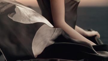 Stunning Innangelo scarf worn by top model Claudia Anticevic in "the beautiful" commercial Genaissance of The Sea