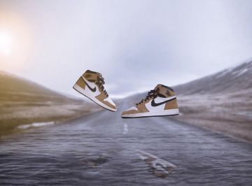 La paire de Nike Jordan 1 Retro High Rookie of the Year de Sneakers'eb sur son compte Instagram @sneakers.eb