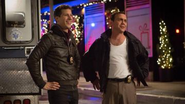 Leather Zip-Up Jacket worn by Jake Peralta (Andy Samberg) in Brooklyn Nine-Nine (S03E10)