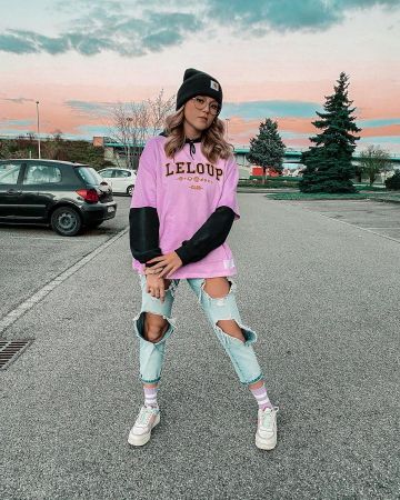 Le t-shirt Le Loup porté par Marylou sur son compte Instagram @marylouleloup