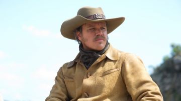 Hat beige buckle belt LaBoeuf (Matt Damon) in " True Grit