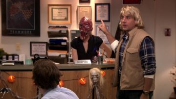Black and Purple Striped Tie worn by Ryan Howard (B. J. Novak) in The Office  (S04E02)