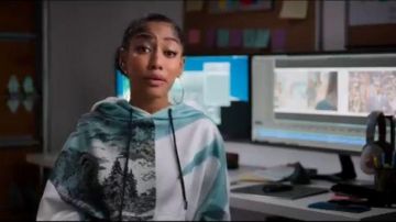 MultiColor Hoodie worn by Drea Barris (Iman Benson) in #blackAF Season 1 Episode 3