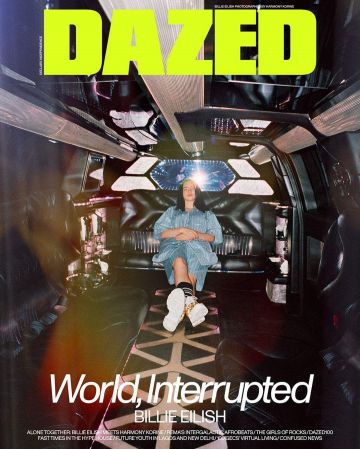 El par de Gucci Flashtrek que lleva Billie Eilish en la portada de dazed magazine