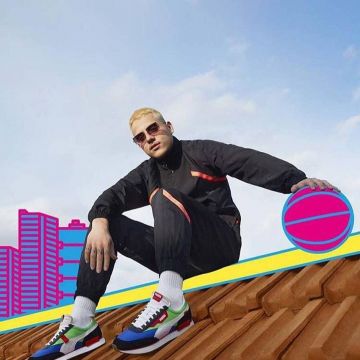 Le pantalon de survêtement Puma porté par PLK sur le compte Instagram @panamaplk 