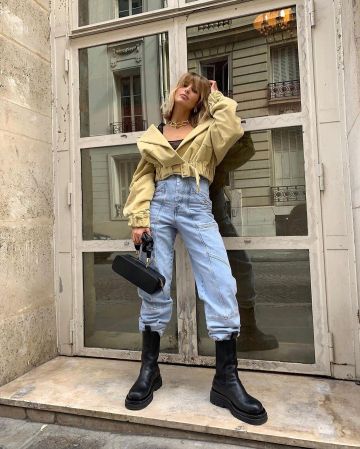 Bottega Veneta Chelsea Bottes de Xenia Adonts sur son Instagram account @xeniaadonts