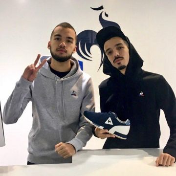 Le sweatshirt à capuche Le Coq Sportif porté par Florian aka Bigflo sur le compte Instagram de @bigflo_et_oli_fan_v 