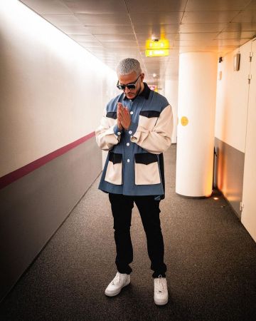 Sneakers Nikes Air Force 1 white DJ Snake on his account Instagram @djsnake