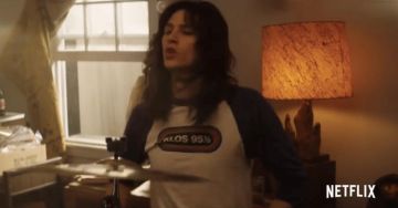 S.a. klos t-shirt worn by worn by Tommy Lee (Machine Gun Kelly) as seen in The Dirt