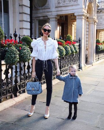 High Rise Straight Leg Jeans de Hannah Strafford-Taylor en la cuenta de Instagram @hannahstraffordtaylor