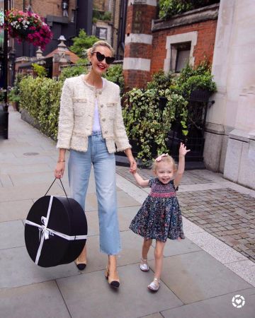 High Rise Jeans Taille de Hannah Strafford-Taylor sur l'Instagram account @hannahstraffordtaylor