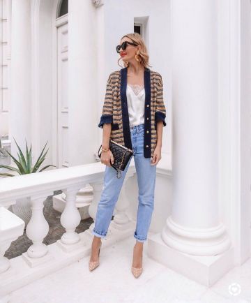 Bouton en Chemise Veste de Hannah Strafford-Taylor sur l'Instagram account @hannahstraffordtaylor