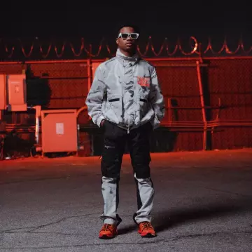 La veste coupe vent Heron Preston portée par Roddy Ricch sur son compte Instagram @roddyricch