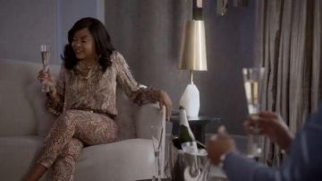 Imprimé léopard Skinny Jeans usés par les témoins Lyon (Taraji P. Henson) dans l'Empire Saison 6 Épisode 18