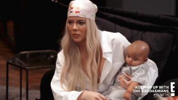 Mul­ti­col­ore Silk Scarf worn by Khloé Kardashian in Keeping Up with the Kardashians Season 18 Episode 5