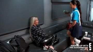 Black Patent Pant worn by Khloé Kardashian in Keeping Up with the Kardashians Season 18 Episode 5