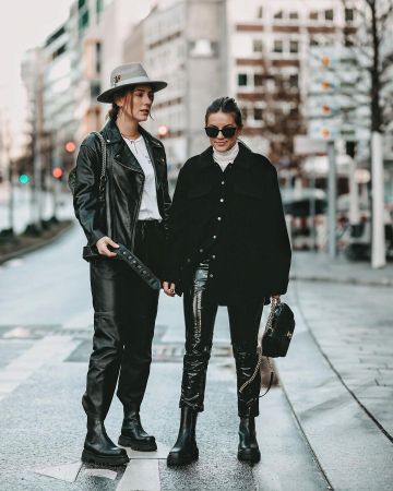 Pantalones de cuero de Maike de Sonja en la cuenta de Instagram @shoppisticated