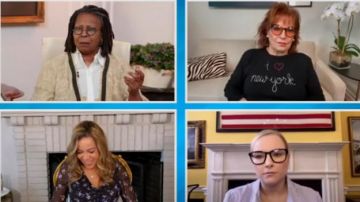 Lingua franca Cœur de New York Chandail porté par Joy Behar sur Le point de Vue le 23 avril 2020