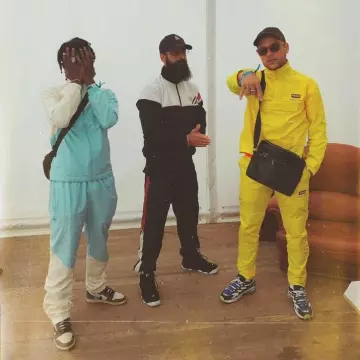 Les sneakers Puma Cell Alien OG portées par PLK sur le compte Instagram de @plkpb_fan 