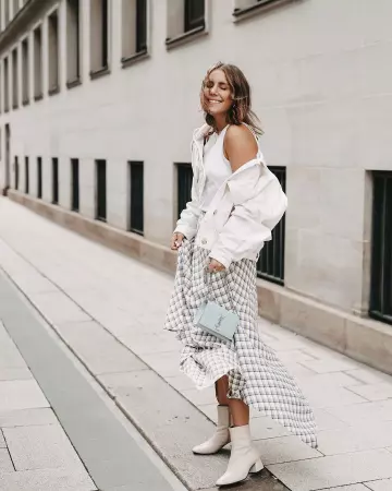 Blanc Cheville Bottes de Maike sur l'Instagram account @shoppisticated