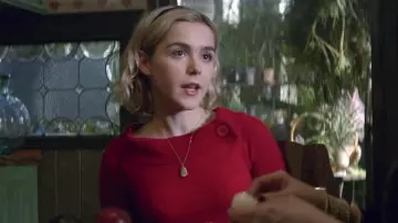 Pendant necklace worn by Sabrina Spellman (Kiernan Shipka) as seen in Chilling Adventures of Sabrina S01E01