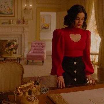 Cœur Découpe en Tricot Chandail porté par Lucy Hale Katy Keene 1.10 Gloria 23 avril 2020