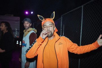 The tracksuit jacket Kappa range by Wuki on his account Instagram @wuki